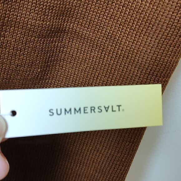 Summersalt 2-Tone Scarf Black and Brown NWT - Picture 4 of 9